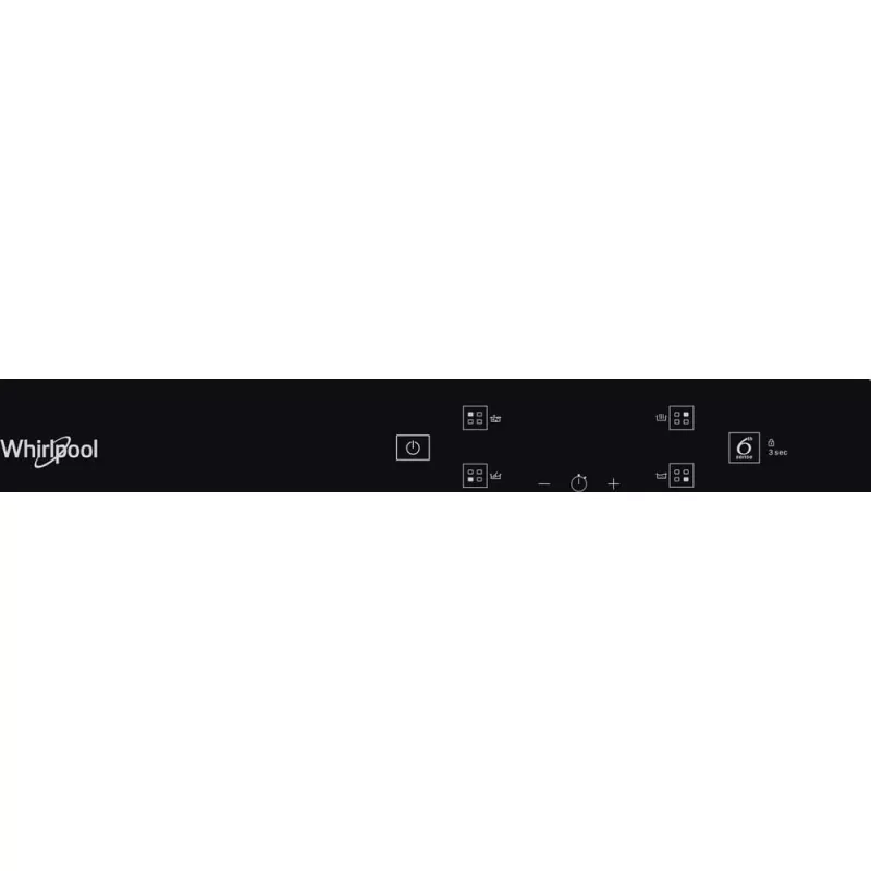 Whirlpool WS Q2160 NE juoda įmontuojama 59 cm zoninė indukcinė kaitlentė 4 zonos