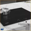 Whirlpool WS Q2160 NE juoda įmontuojama 59 cm zoninė indukcinė kaitlentė 4 zonos