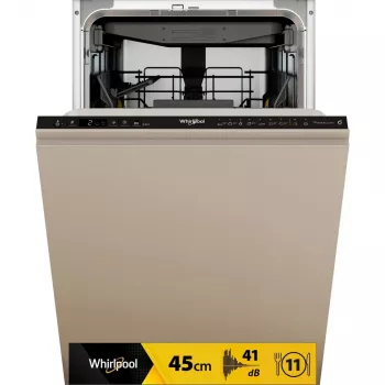Whirlpool WH6IC11BS7LSA0 Pilnai įmontuojama indaplovė 11 komplektų