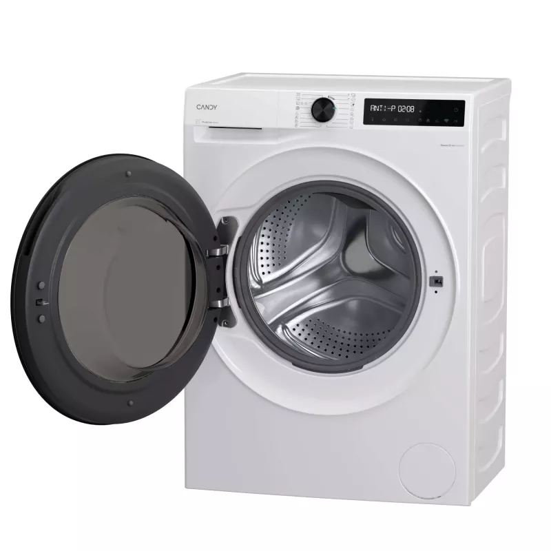 Candy BWR 485SBL6-S skalbyklė su džiovinimo funkcija, laisvai pastatoma, priekinio pakrovimo, balta