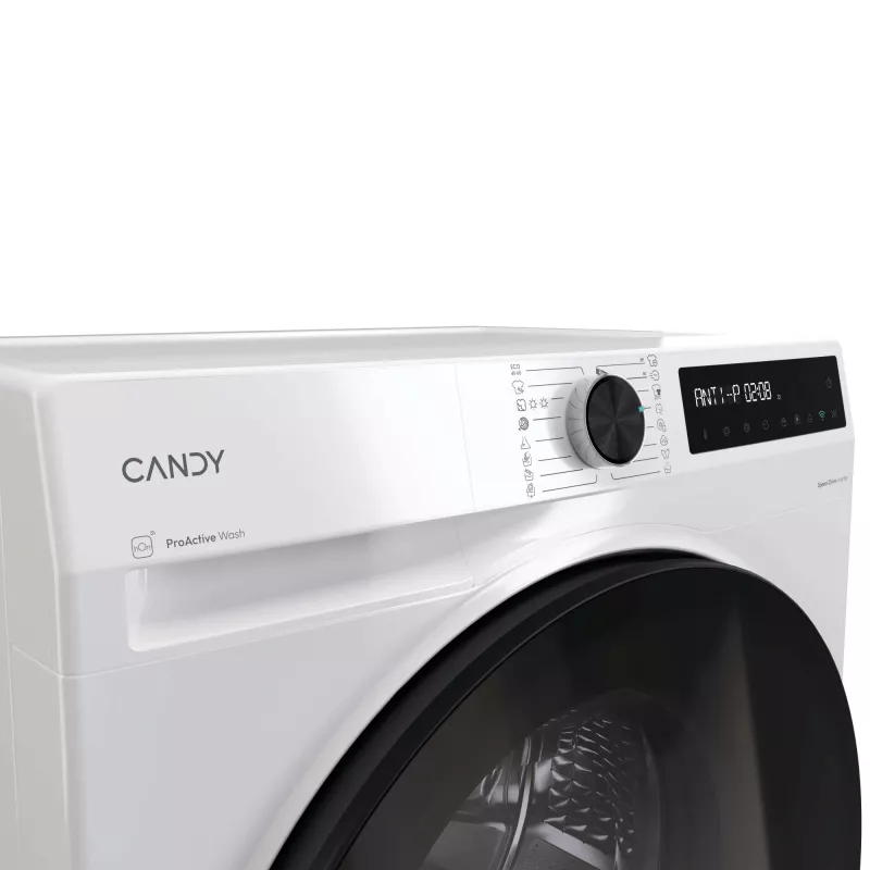 Candy BWR 485SBL6-S skalbyklė su džiovinimo funkcija, laisvai pastatoma, priekinio pakrovimo, balta