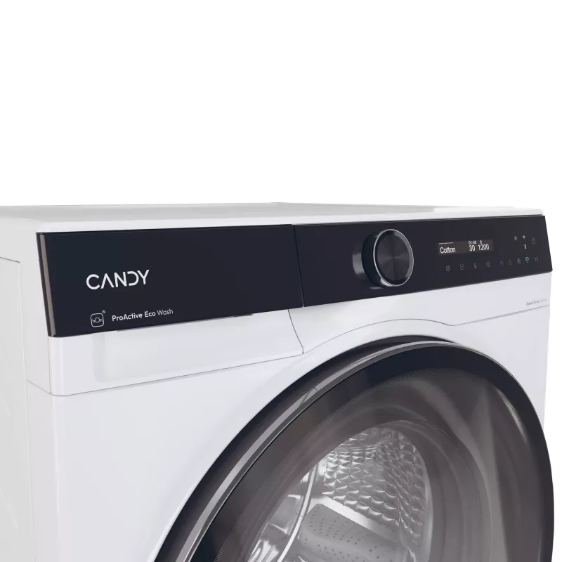 Skalbimo džiovinimo mašina Candy BWS 485SB8-S, priekinė apkrova, laisvai pastatoma, balta