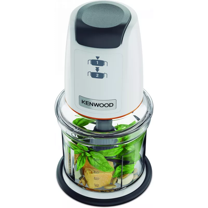 Mini smulkintuvas Kenwood EasyChop CHP61 500W, kompaktiškas virtuvės procesorius smulkinimui, maišymui ir tyrėjų gamybai