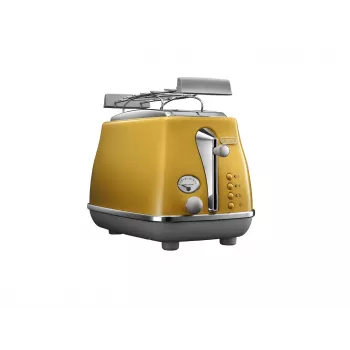 De’Longhi Icona Capitals skrudintuvas 2 griežinėliai 900 W geltonas