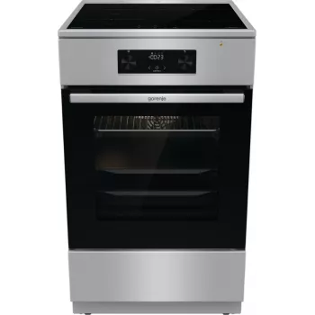 Gorenje 740742 laisvai pastatoma viryklė, juoda, nerūdijantis plienas
