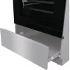 Gorenje 740742 laisvai pastatoma viryklė, juoda, nerūdijantis plienas
