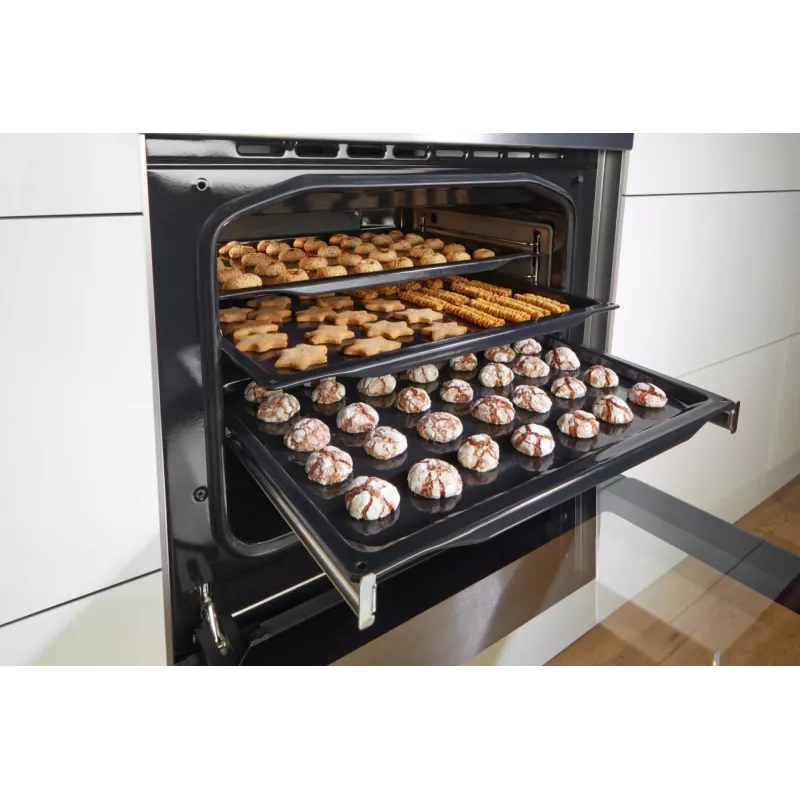 Gorenje 740742 laisvai pastatoma viryklė, juoda, nerūdijantis plienas