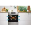 Gorenje 740742 laisvai pastatoma viryklė, juoda, nerūdijantis plienas