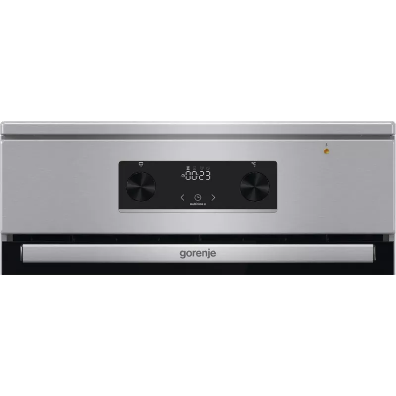 Gorenje 740742 laisvai pastatoma viryklė, juoda, nerūdijantis plienas
