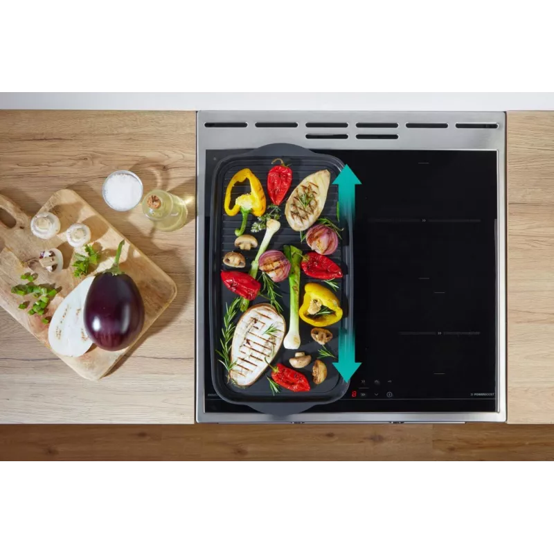 Gorenje 740742 laisvai pastatoma viryklė, juoda, nerūdijantis plienas