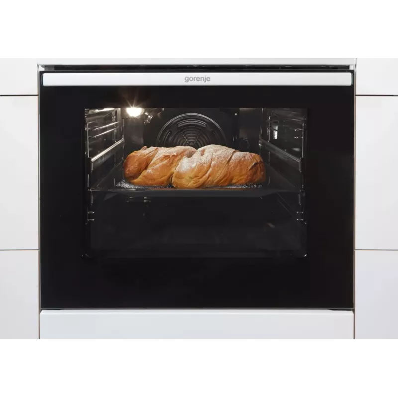 Gorenje 740742 laisvai pastatoma viryklė, juoda, nerūdijantis plienas