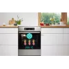 Gorenje 740742 laisvai pastatoma viryklė, juoda, nerūdijantis plienas