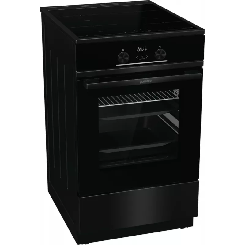 Gorenje GEIT5C60BPG Laisvai pastatoma viryklė Elektrinė Keraminė kaitlentė Juoda