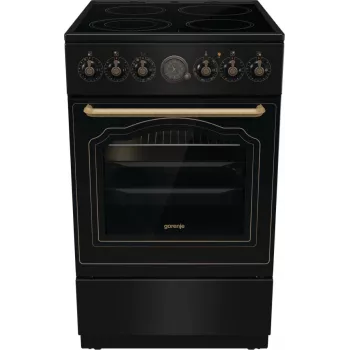 Gorenje GECS5B70CLB Laisvai pastatoma elektrinė viryklė su keramine kaitlente, juoda