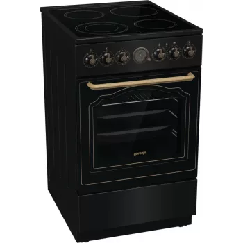 Gorenje GECS5B70CLB Laisvai pastatoma elektrinė viryklė su keramine kaitlente, juoda