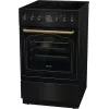 Gorenje GECS5B70CLB Laisvai pastatoma elektrinė viryklė su keramine kaitlente, juoda