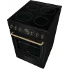 Gorenje GECS5B70CLB Laisvai pastatoma elektrinė viryklė su keramine kaitlente, juoda