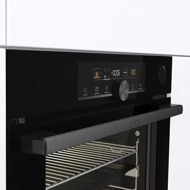 Gorenje BPSA 6747 A08BG 77 L juoda įmontuojama elektrinė orkaitė