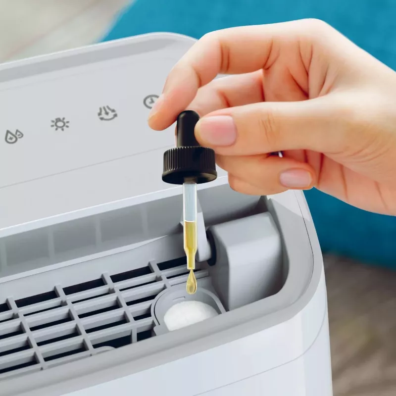 Philips 3000 serijos DE3306/11 drėkintuvas 4 l 51 dB Balta, Šviesiai pilka
