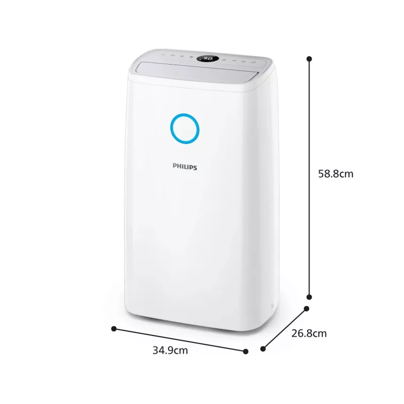Philips 3000 serijos DE3306/11 drėkintuvas 4 l 51 dB Balta, Šviesiai pilka