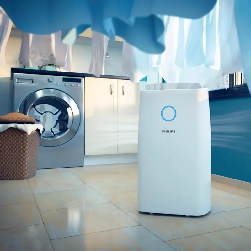 Philips 3000 serijos DE3306/11 drėkintuvas 4 l 51 dB Balta, Šviesiai pilka