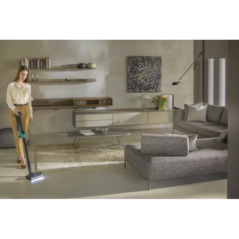 Hoover HF210P 011 2-in-1 lazdelinis dulkių siurblys, be maišelio, 165 W, turkio spalvos