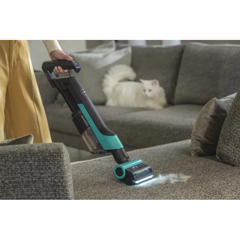 Hoover HF210P 011 2-in-1 lazdelinis dulkių siurblys, be maišelio, 165 W, turkio spalvos