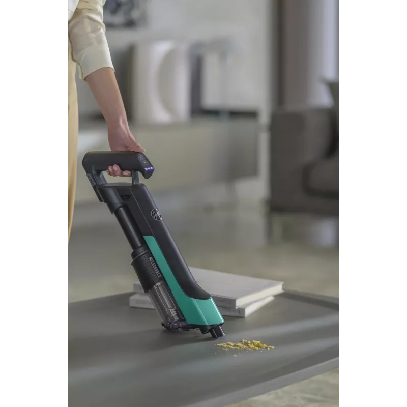 Hoover HF210P 011 2-in-1 lazdelinis dulkių siurblys, be maišelio, 165 W, turkio spalvos