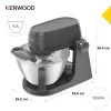 Virtuvinis kombainas Kenwood KHC30.070GY — 1000 W, 4,3 l nerūdijančio plieno dubuo, sukamoji reguliavimo rankenėlė, pilka