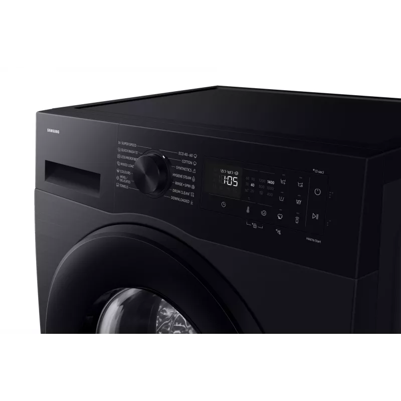 Samsung WW90DG5G34ABLE skalbyklė su priekiniu pakrovimu 9 kg 1400 aps/min Juoda