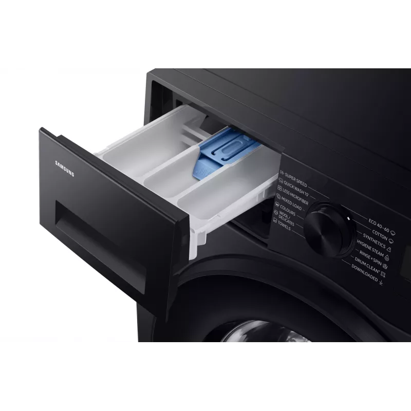 Samsung WW90DG5G34ABLE skalbyklė su priekiniu pakrovimu 9 kg 1400 aps/min Juoda