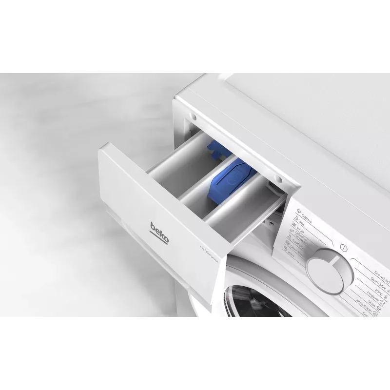 Beko B1WFK2604WEE skalbyklė su priekiniu pakrovimu 6 kg 1000 aps/min Balta