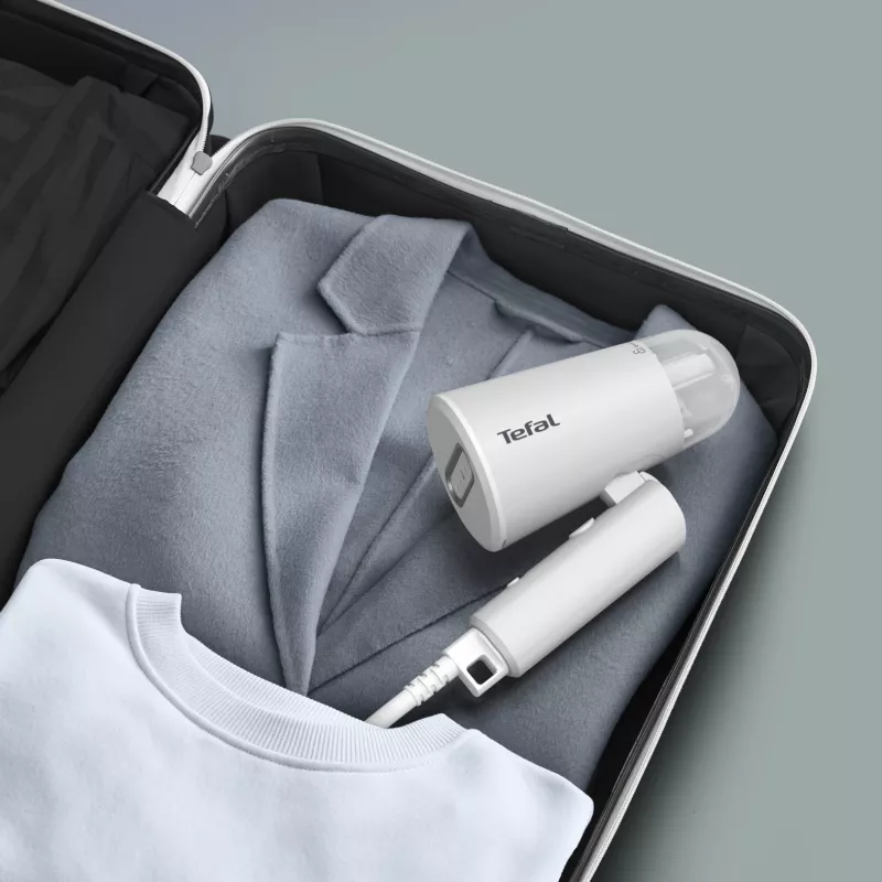 Tefal Origin Travel DT1020 Nešiojamas drabužių garintuvas 0,07 L 1200 W Pilka, Balta