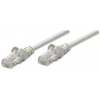 Intellinet tinklo jungiamasis laidas, Cat5e, 20 m, pilka, CCA, U/UTP, PVC, RJ45, paauksuoti kontaktai, su apsauga nuo užkliuvimo, su gaubtuku, visam gyvenimui garantija