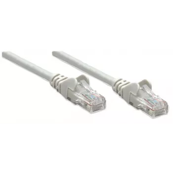 Intellinet tinklo jungiamasis laidas, Cat5e, 20 m, pilka, CCA, U/UTP, PVC, RJ45, paauksuoti kontaktai, su apsauga nuo užkliuvimo, su gaubtuku, visam gyvenimui garantija