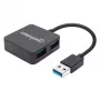 Manhattan USB-A 4 prievadų šakotuvas, 4x USB-A, 5 Gbps (USB 3.2 Gen1 / USB 3.0), maitinamas per USB