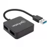 Manhattan USB-A 4 prievadų šakotuvas, 4x USB-A, 5 Gbps (USB 3.2 Gen1 / USB 3.0), maitinamas per USB