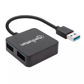 Manhattan USB-A 4 prievadų šakotuvas, 4x USB-A, 5 Gbps (USB 3.2 Gen1 / USB 3.0), maitinamas per USB