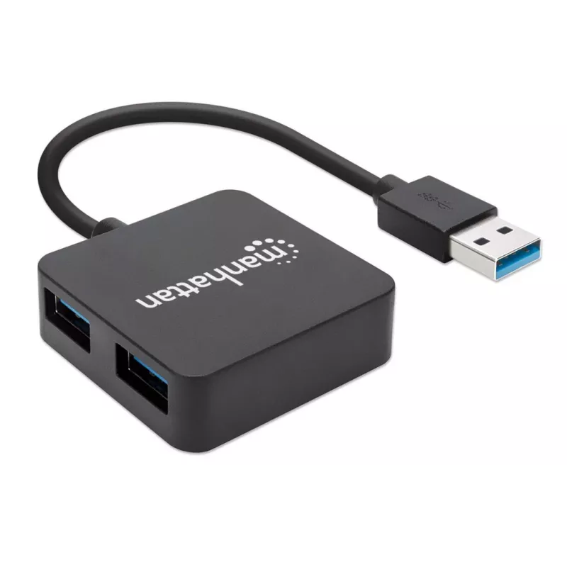 Manhattan USB-A 4 prievadų šakotuvas, 4x USB-A, 5 Gbps (USB 3.2 Gen1 / USB 3.0), maitinamas per USB