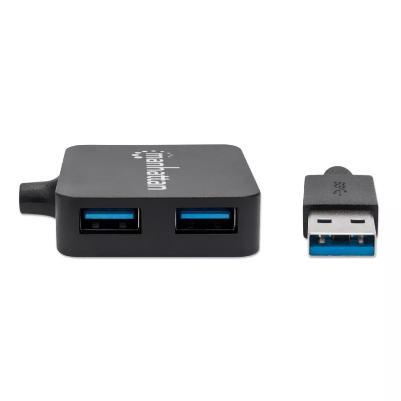 Manhattan USB-A 4 prievadų šakotuvas, 4x USB-A, 5 Gbps (USB 3.2 Gen1 / USB 3.0), maitinamas per USB