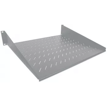 Intellinet 19 colių konsolinė lentyna, 2U, 2 taškų priekinis montavimas, 250 mm gylis, maks. 25 kg, pilka, trejų metų garantija