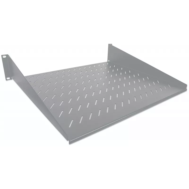 Intellinet 19 colių konsolinė lentyna, 2U, 2 taškų priekinis montavimas, 250 mm gylis, maks. 25 kg, pilka, trejų metų garantija
