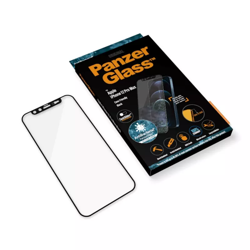 PanzerGlass® CamSlider® Screen Protector iPhone 12 Pro Max | Kraštas iki krašto