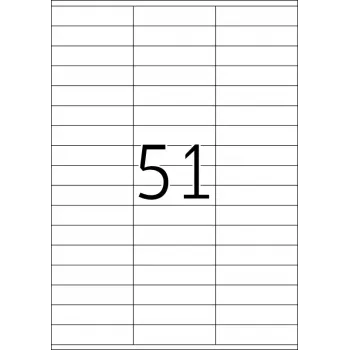 Lipnūs etikečių lapai HERMA Premium A4 70x16,9 mm, 5100 vnt.