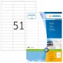 Lipnūs etikečių lapai HERMA Premium A4 70x16,9 mm, 5100 vnt.