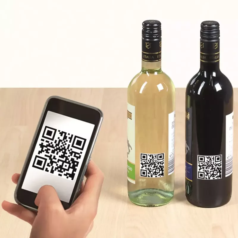 QR kodų lipdukai HERMA 9642 A4 40x40 mm kvadratiniai balti popieriniai
