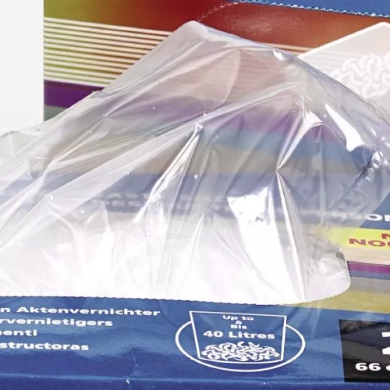 Rexel plastikinės šiukšlių maišai plačiajam smulkintuvui 175L (pakuotė po 100 vnt.)