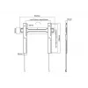 Multibrackets M VESA sieninis laikiklis Super Slim Fixed 400 MAX