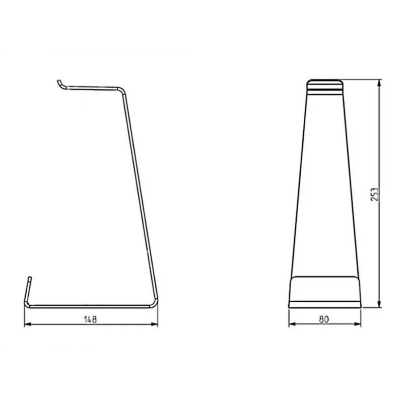 Laikiklis ausinėms Multibrackets M Headset Holder stalinis juodas