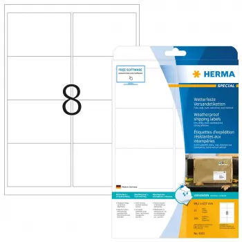 Siuntų etiketės HERMA 8331 A4 99,1x67,7 mm balta 200 vnt.